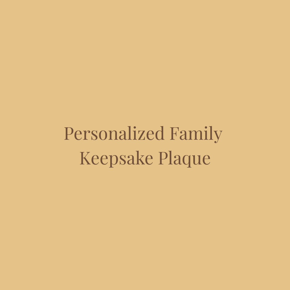 Personalized Family Keepsake Plaques