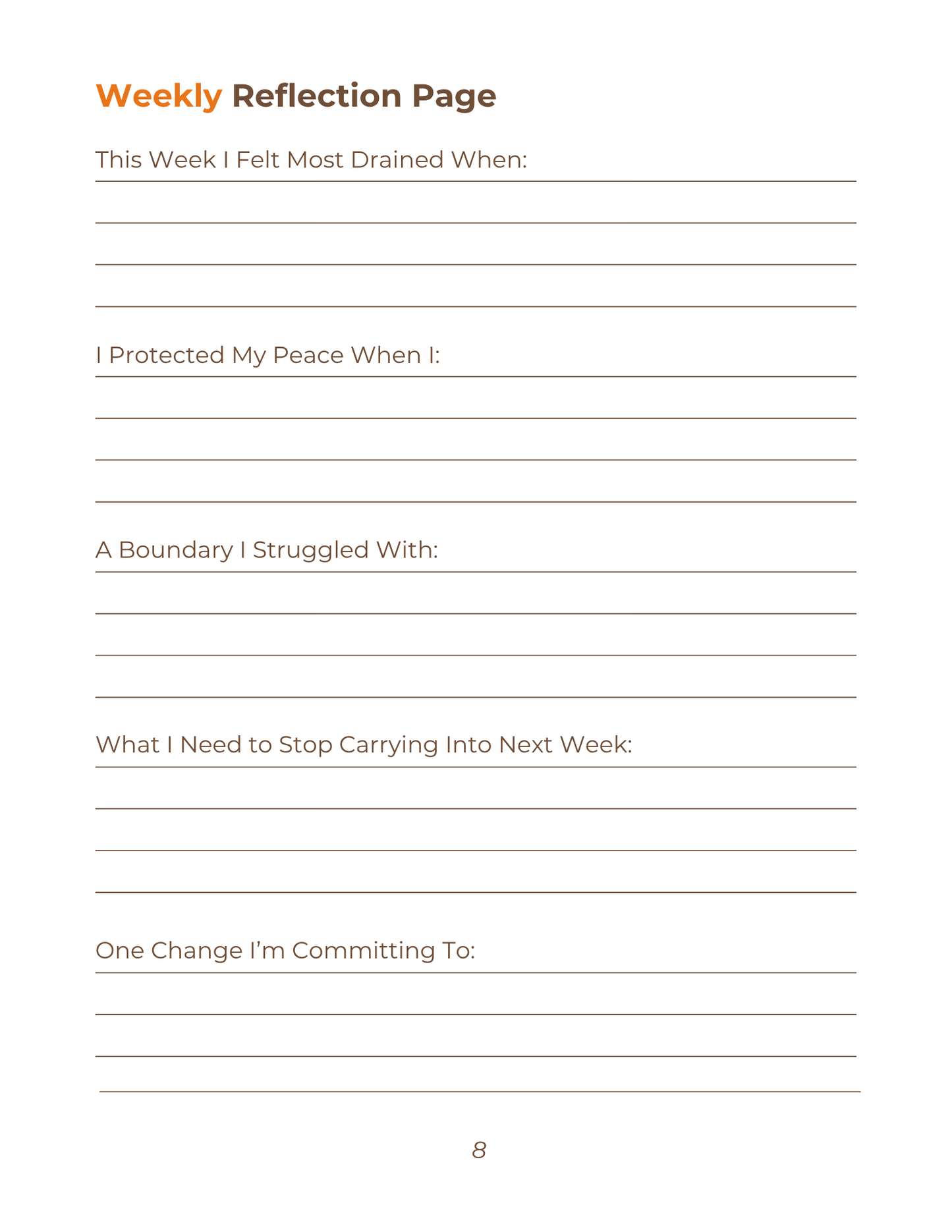 Peace In Relationships Journal