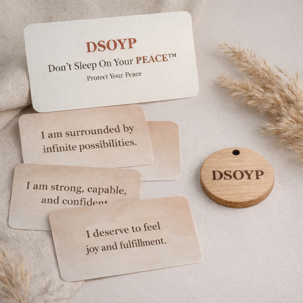 Don’t Sleep On Your Peace™ – 15 Card Affirmation Deck