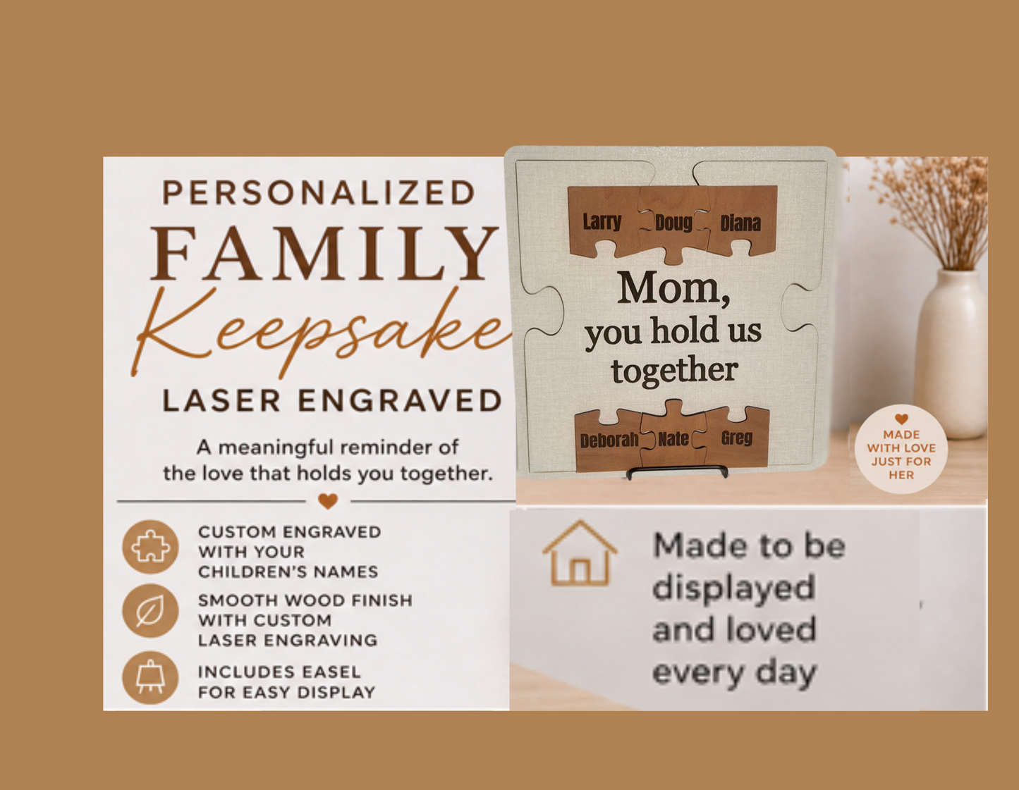 Personalized Family Keepsake Plaque